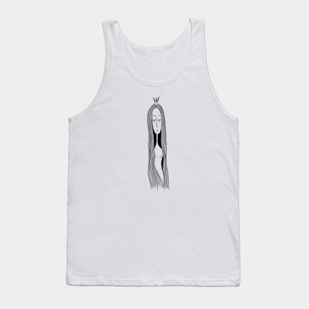 Graphic Drama Queen - Sad Girl - Cute characters Tank Top by Anna Hlimankova